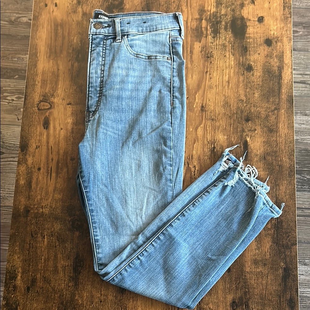 Express slim high rise jeans